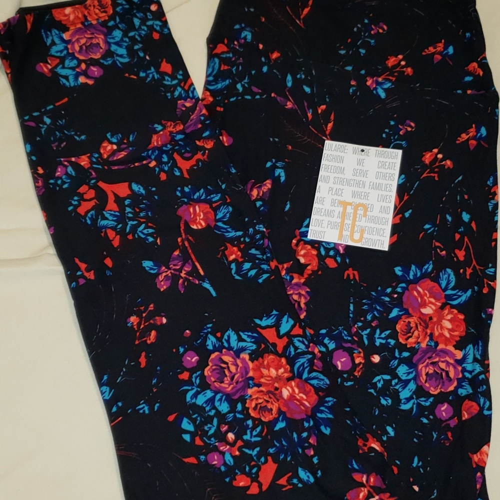 LULAROE TC FLORAL LEGGINGS